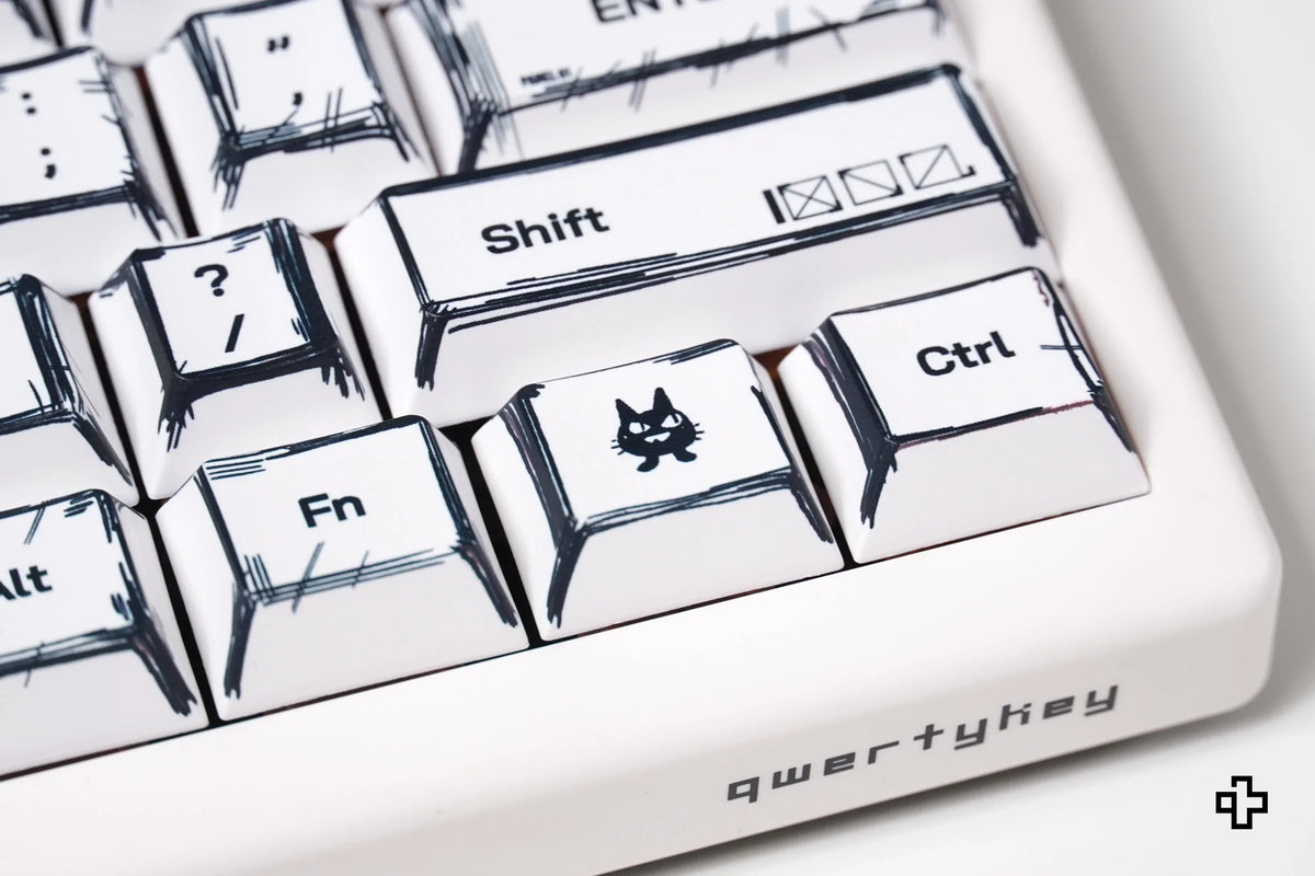 QwertyKey Manga Cherry profilú PBT keycap szett