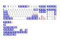 QwertyKey Violet PBT double-shot OEM profilú keycap szett