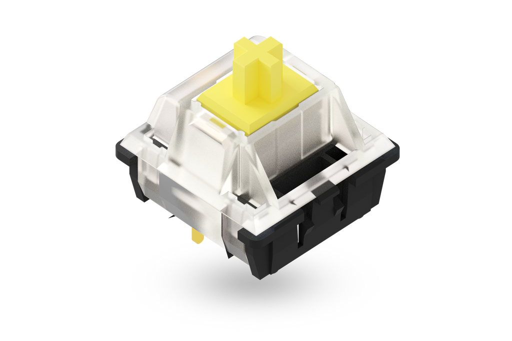 Gateron Milky Yellow Pro Black Bottom – lineáris mechanikus switch