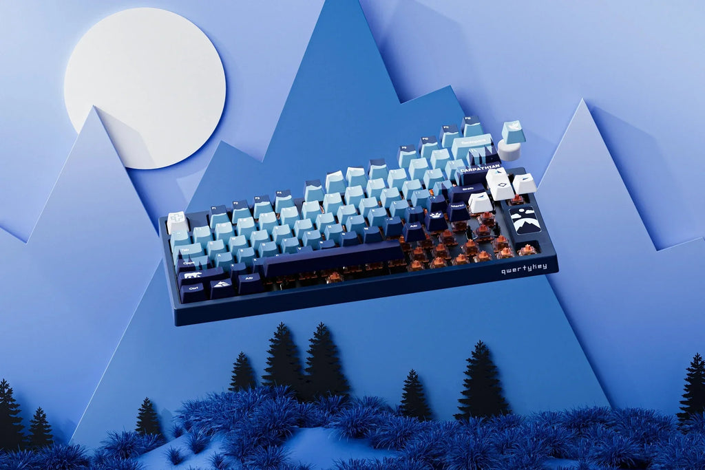 QwertyKey75 Carpathian – vezeték nélküli mechanikus gamer billentyűzet, hot-swap, Full RGB, QMK/VIA, gasket mount