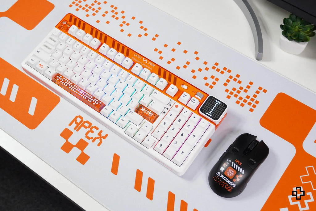 QwertyKey Apex gamer asztali egérpad, vízálló, varrott szélek, 4 mm, csúszásmentes gumitalp