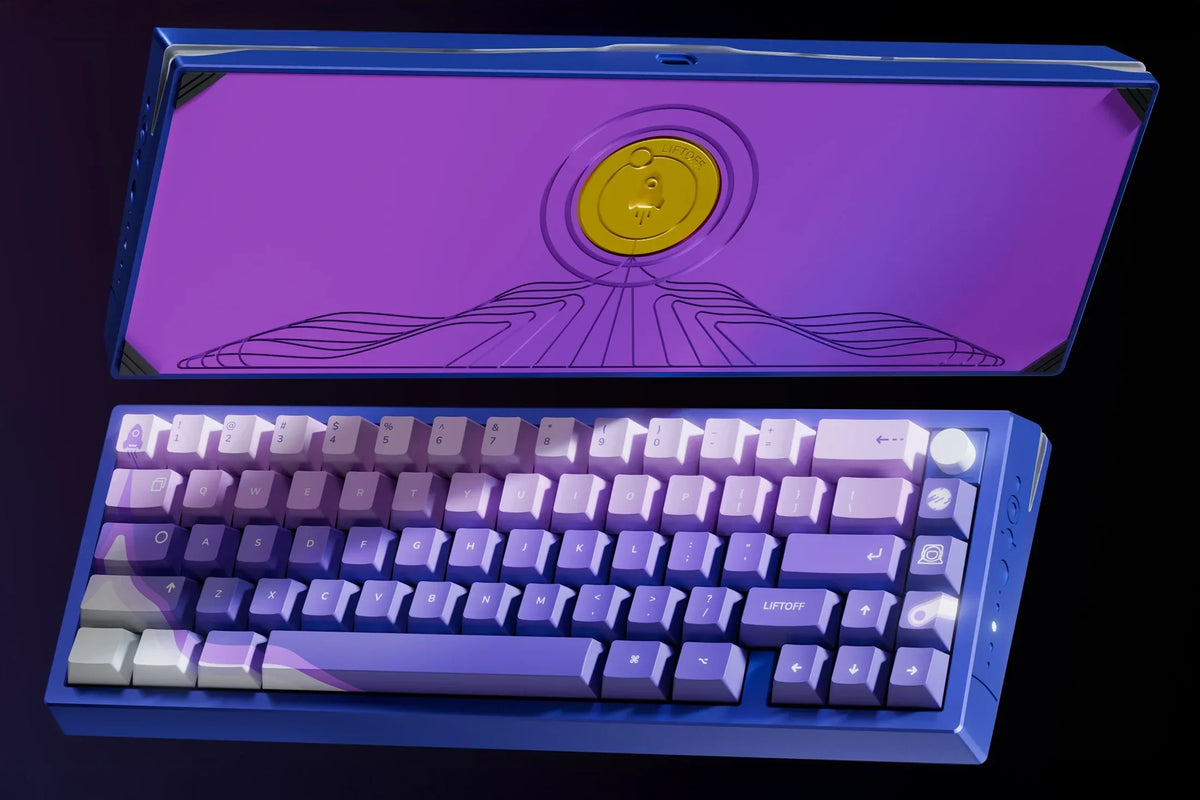 QwertyKey x Meletrix Zoom65 V3 Liftoff – custom alumínium billentyűzet, vezeték nélküli, Full RGB, QMK/VIA