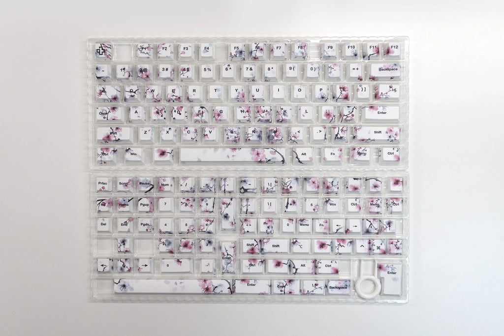 Sakura V2 PBT dye-sub keycap szett, Cherry profil