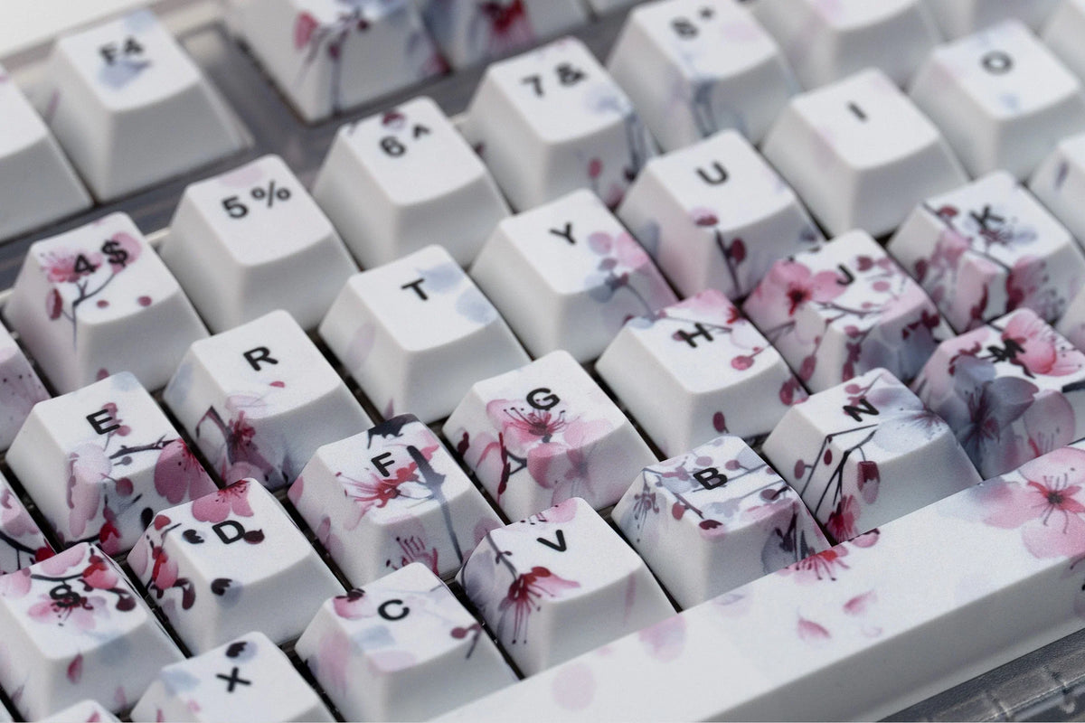 Sakura V2 PBT dye-sub keycap szett, Cherry profil