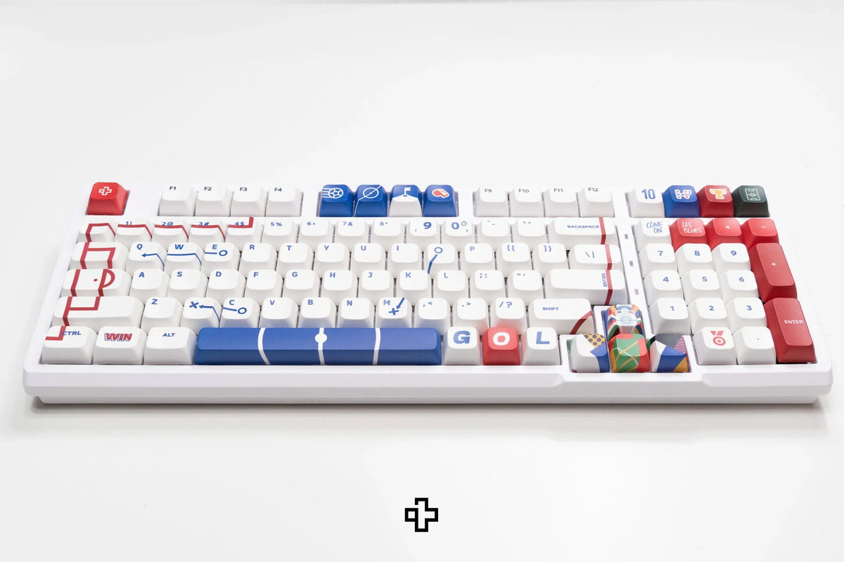 QwertyKey Euro 2024 Anglia XDA profilú PBT keycap szett