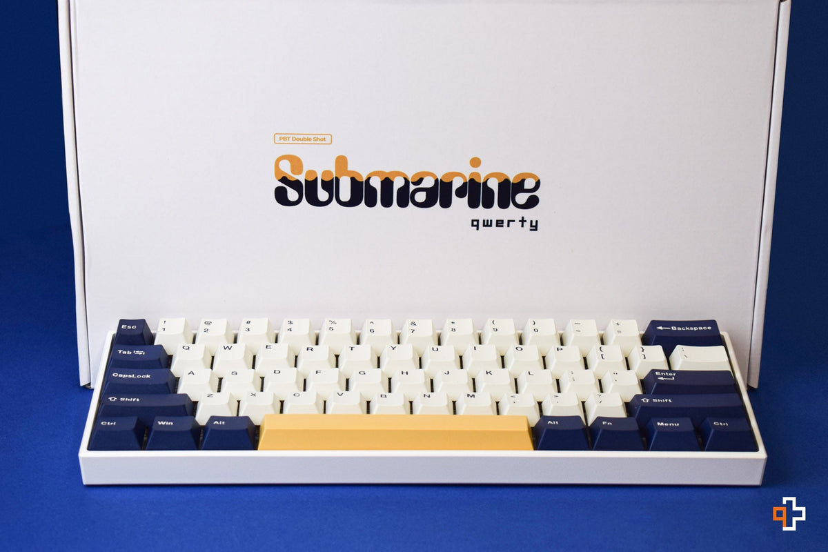QWERTY Submarine Cherry profilú PBT double-shot keycap szett
