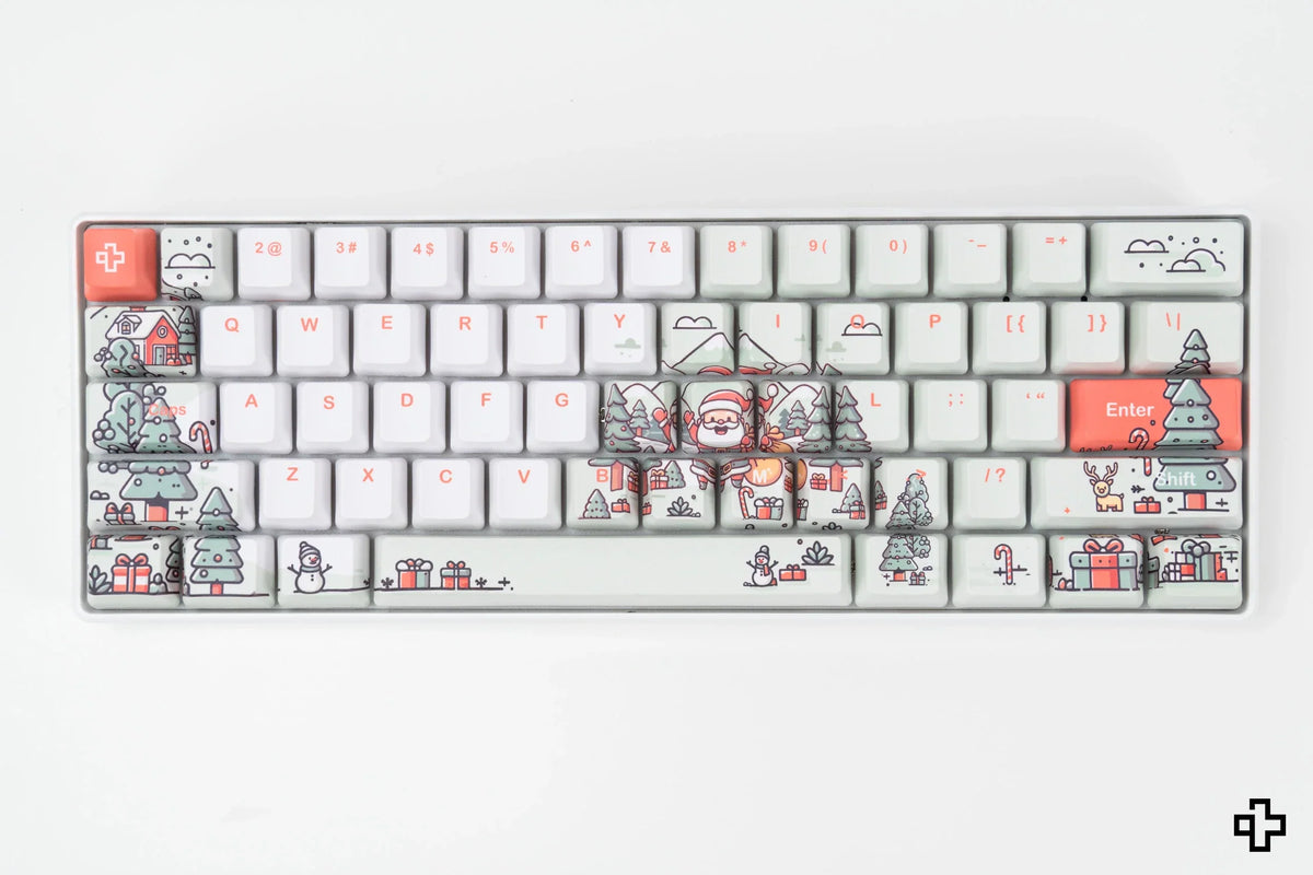 QwertyKey Santa – karácsonyi mechanikus gamer billentyűzet, hot-swap