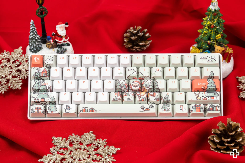 QwertyKey Santa – karácsonyi mechanikus gamer billentyűzet, hot-swap