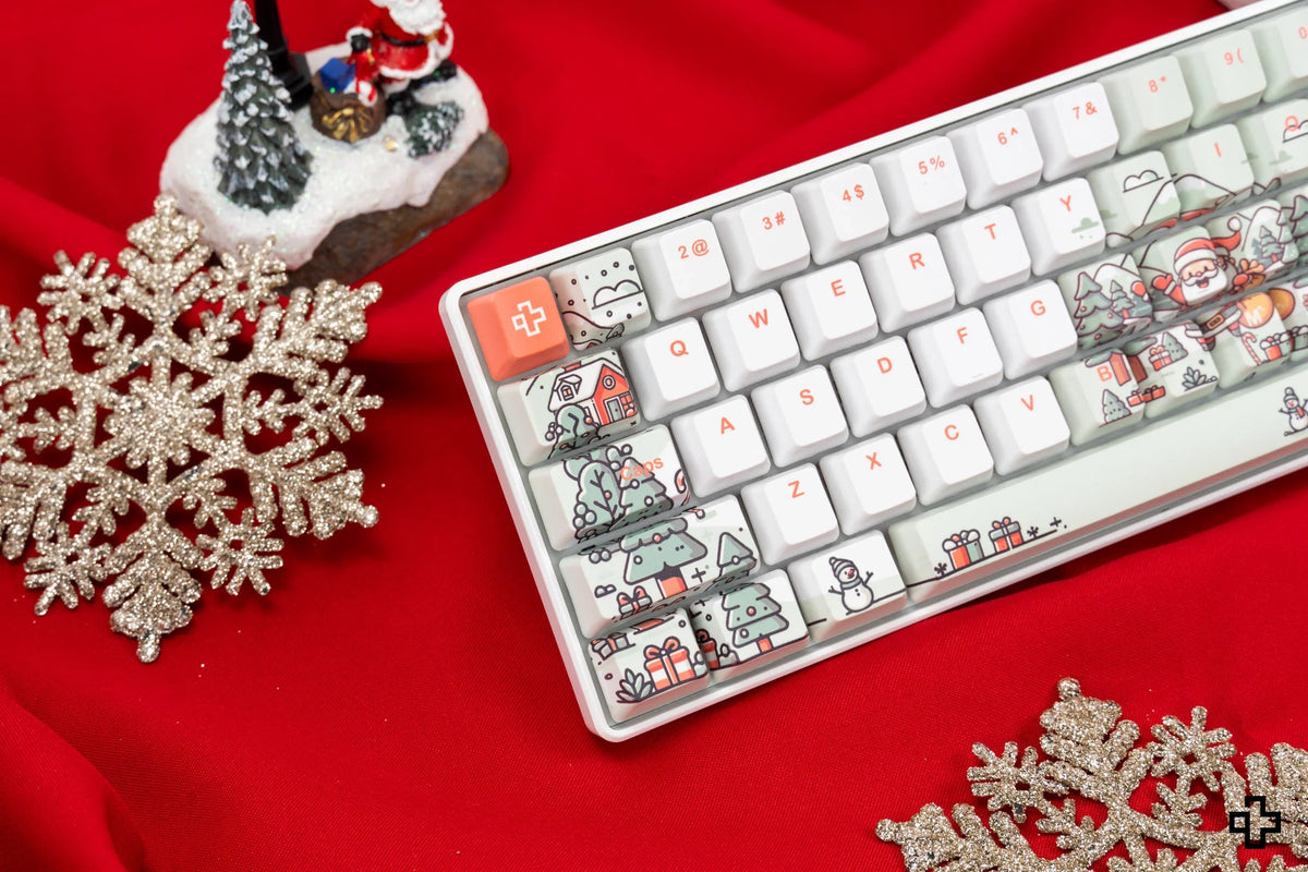 QwertyKey Santa – karácsonyi mechanikus gamer billentyűzet, hot-swap