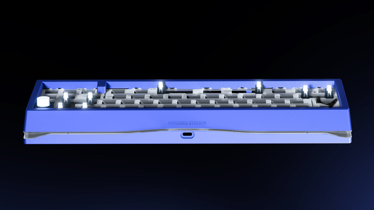 QwertyKey x Meletrix Zoom65 V3 Liftoff – custom alumínium billentyűzet, vezeték nélküli, Full RGB, QMK/VIA